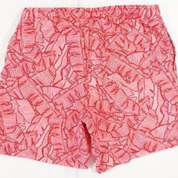 CLUB ROOM Mens Printed Polyester Swim Trunks Tropical Swim Trunks, - Picture 4 of 5